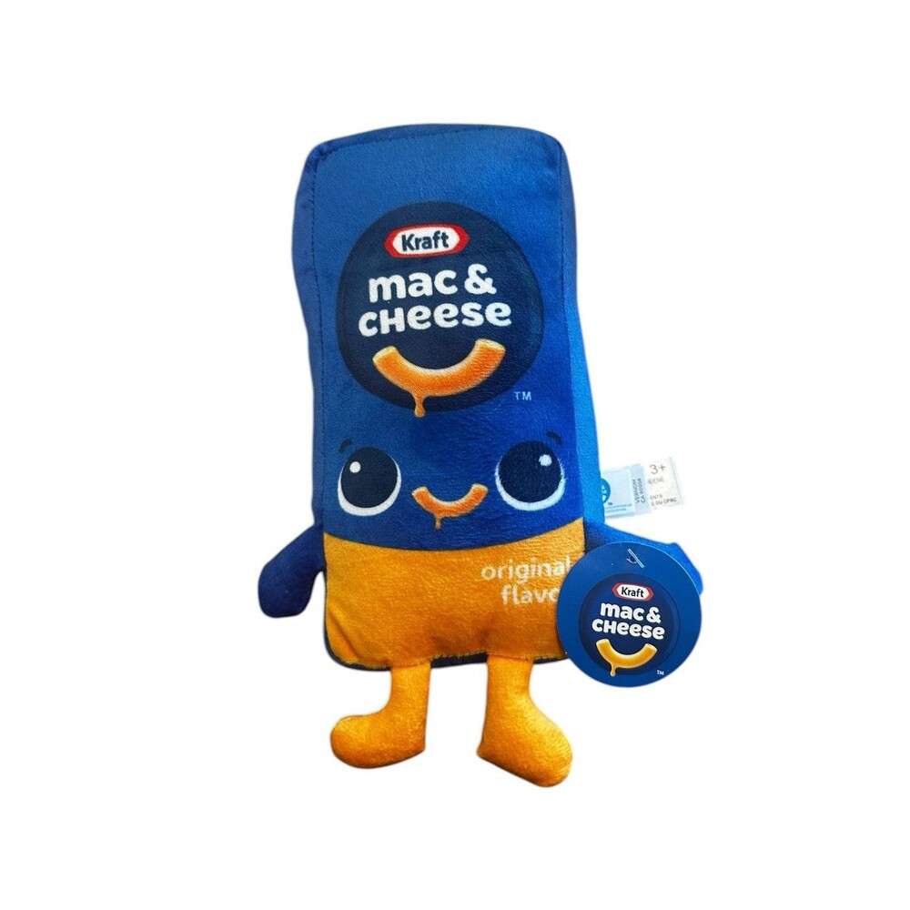 NWT Kraft Mac & Cheese Box 13.5 inch Stuffed Toy Fiesta Plush Doll 2023